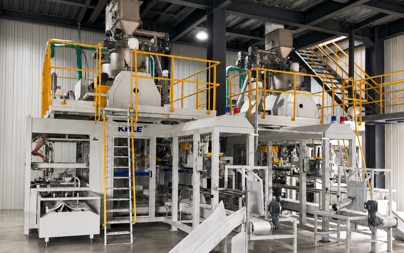 KBF Series powder filling system installed at a customer site
