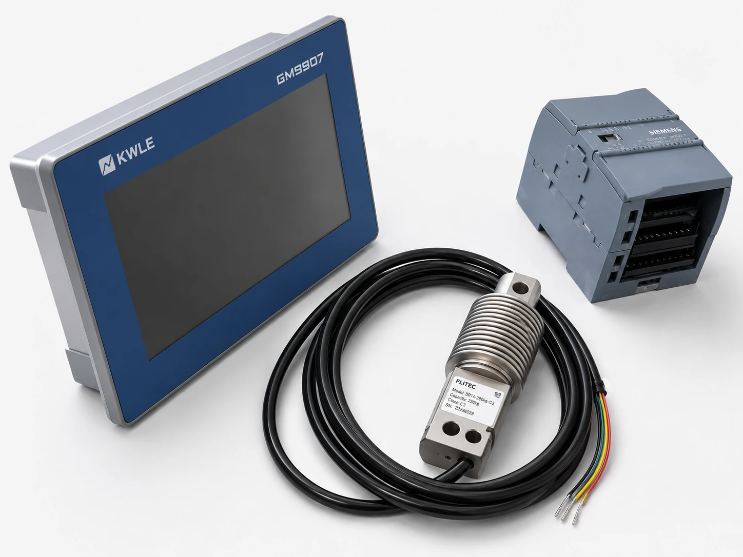 KWLE weighing controller, load cell and Siemens weighing module